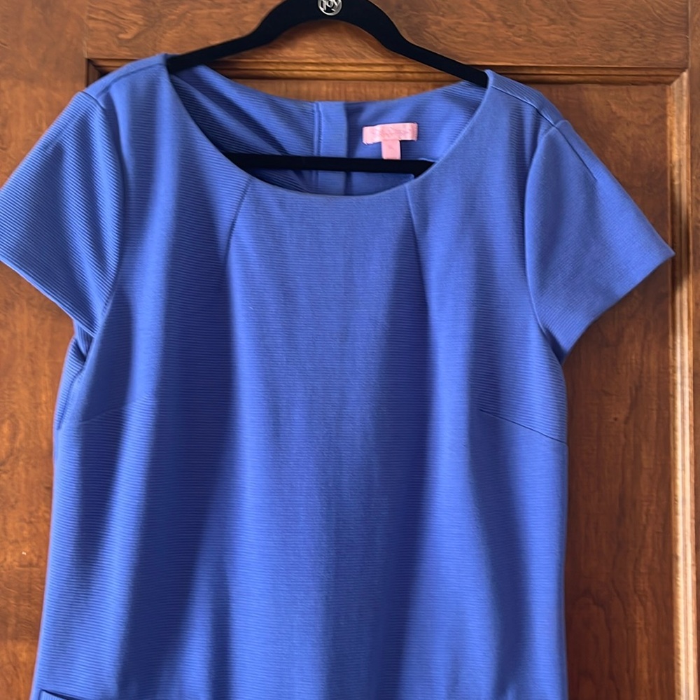LILLY PULITZER Layton Shift Dress Style #82420 Women's Size XL in Iris Blue